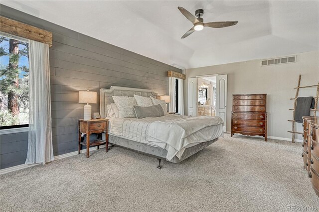 1410 Old Sequoia Ct, Franktown, CO 80116 - bedroom featuring carpet floors, ceiling fan, baseboards, and ensuite bath