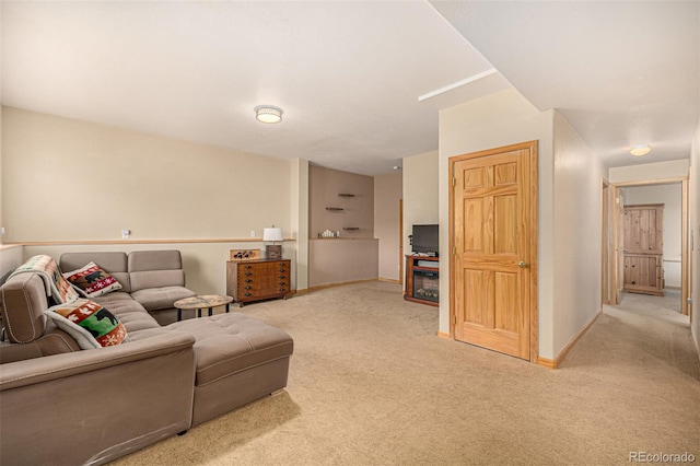 2418 Wells Fargo Cir, Jefferson, CO 80456 - living room featuring light colored carpet and baseboards