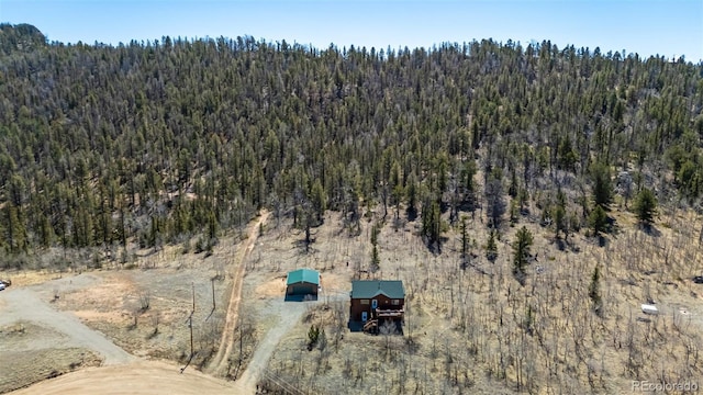2418 Wells Fargo Cir, Jefferson, CO 80456 - aerial view of property and surrounding area featuring a forest