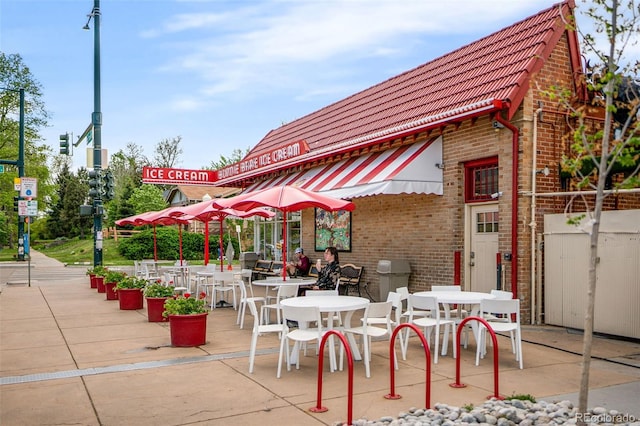 view of patio / terrace featuring outdoor dining space