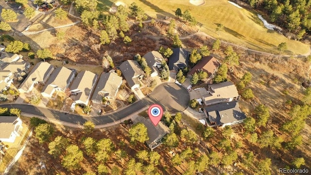 drone / aerial view featuring a residential view