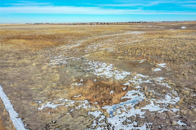 drone / aerial view featuring a rural view