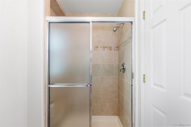 full bath featuring a shower stall