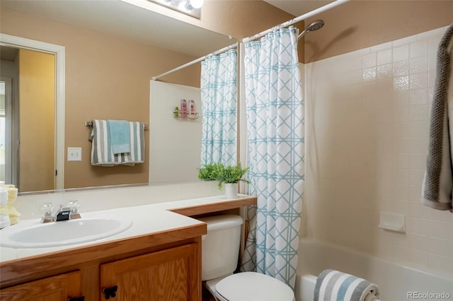 4873 Eckert St, Castle Rock, CO 80104 - bathroom with vanity, shower / bath combination with curtain, and toilet