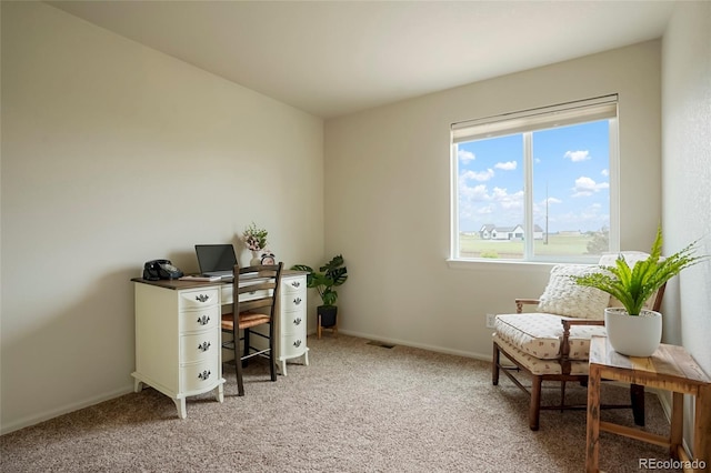 4873 Eckert St, Castle Rock, CO 80104 - office area featuring light colored carpet and baseboards