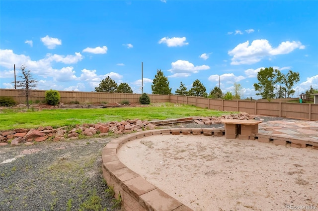 4873 Eckert St, Castle Rock, CO 80104 - view of yard with a fire pit