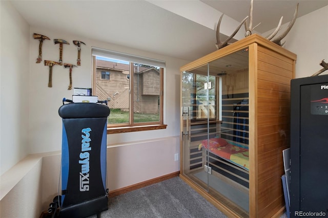 storage featuring a sauna / steam room