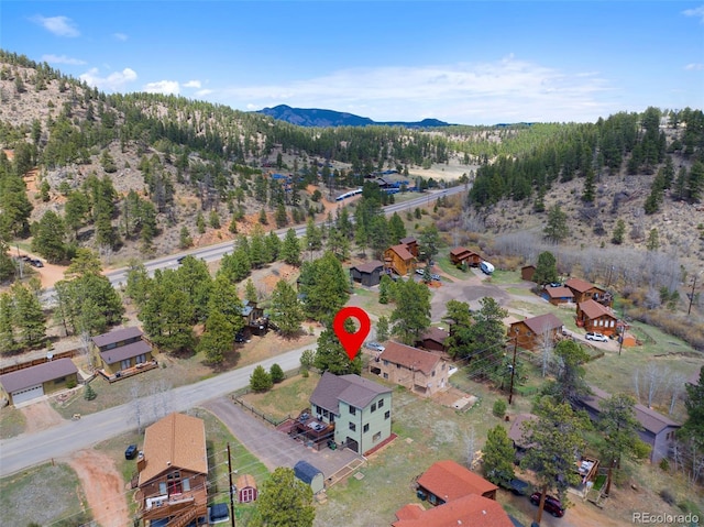 view of property location featuring a mountainous background