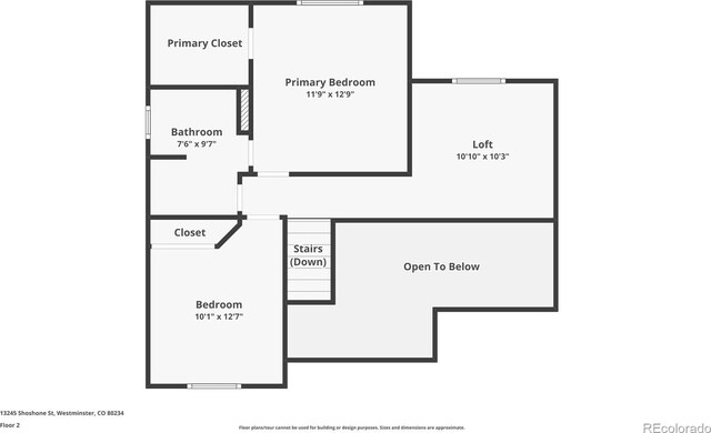 13245 Shoshone St, Denver, CO 80234 - home floor plan
