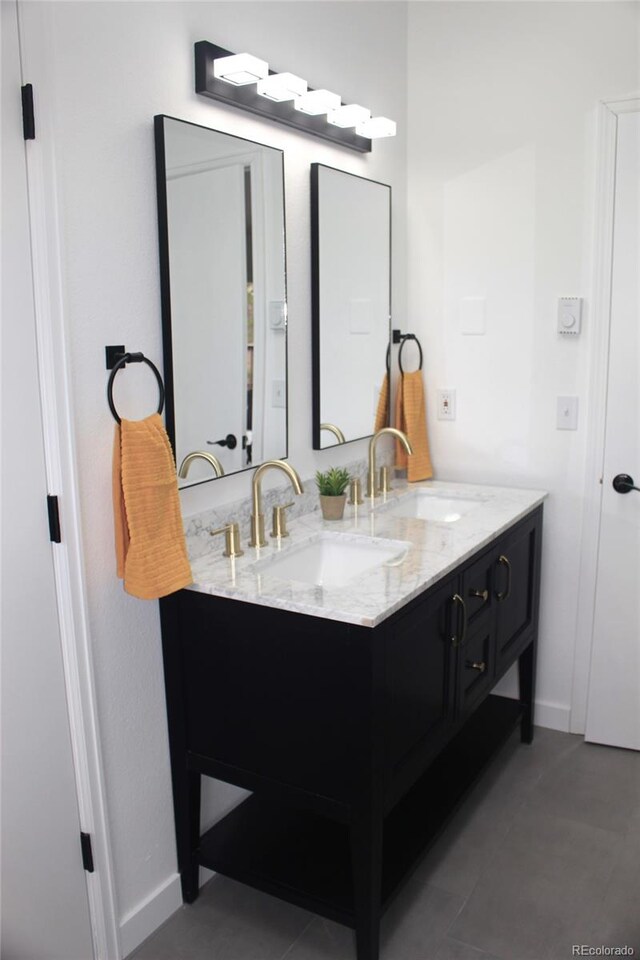 bathroom with vanity