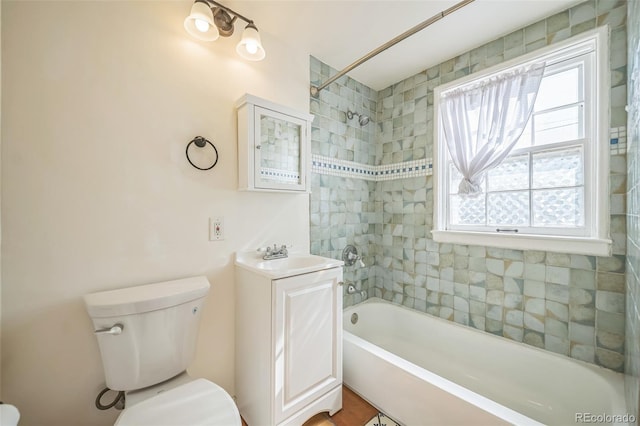2858 Jasmine St, Denver, CO 80207 - full bathroom with  shower combination, toilet, and vanity