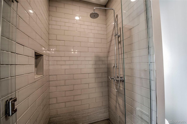 full bathroom with a stall shower