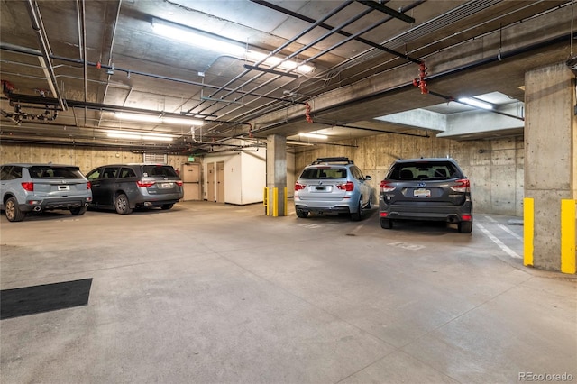 view of parking deck