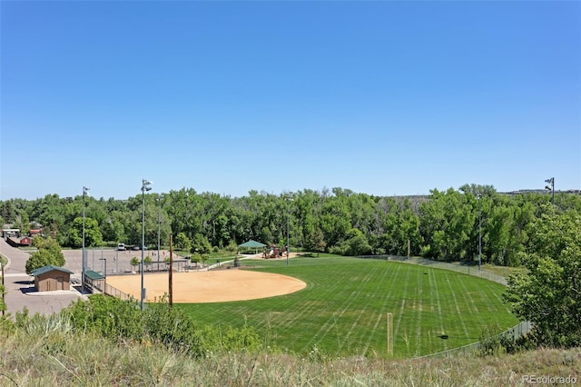 7801 Valley View St, Louviers, CO 80131 - view of community with a lawn