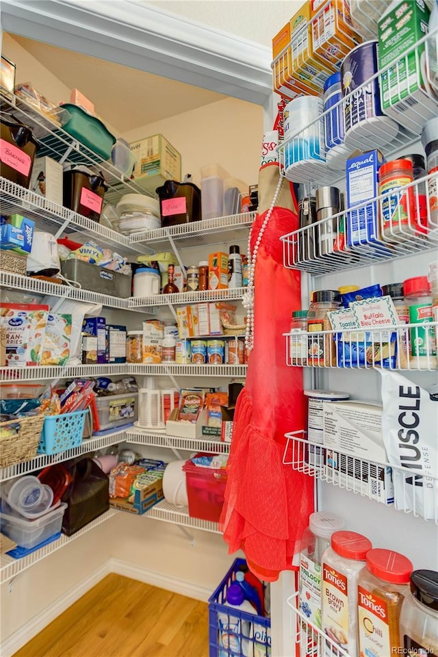 view of storage area