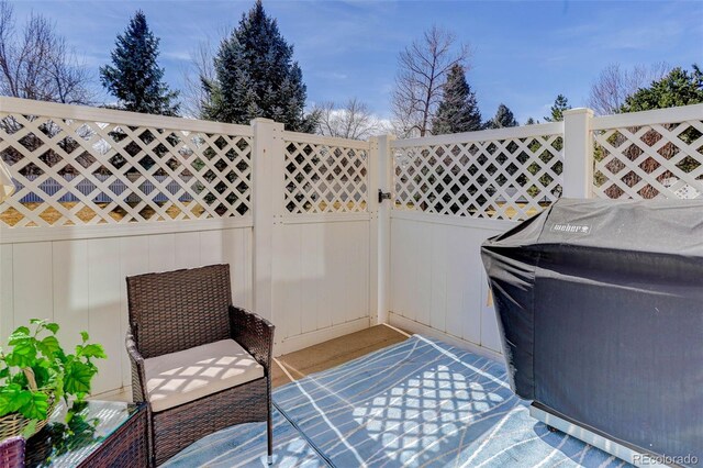 view of patio / terrace with fence