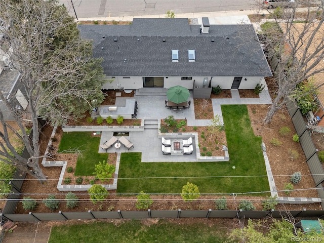 birds eye view of property
