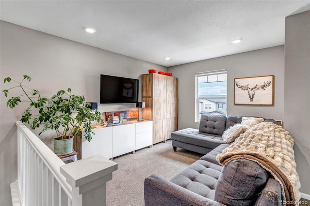 3778 Happyheart Way, Castle Rock, CO 80109 - living area with light carpet and recessed lighting