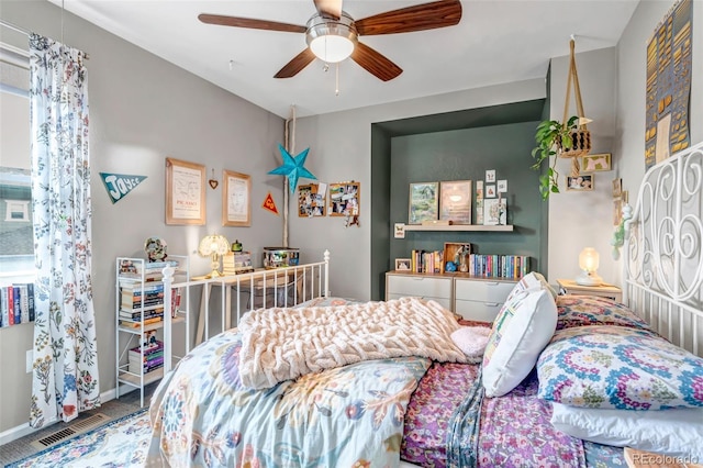 3778 Happyheart Way, Castle Rock, CO 80109 - bedroom featuring a ceiling fan and baseboards