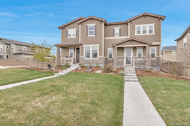 3778 Happyheart Way, Castle Rock, CO 80109 - view of front of home featuring covered porch and stone siding