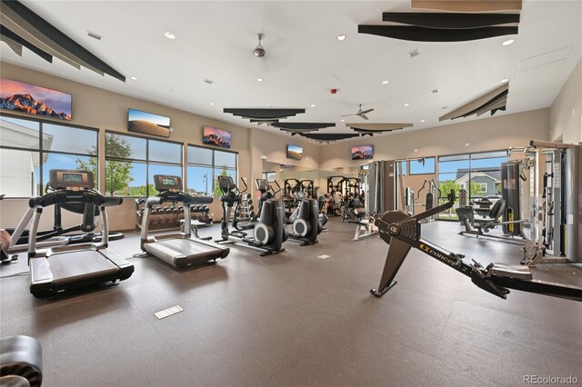12854 Clearview St, Firestone, CO 80504 - exercise room with recessed lighting