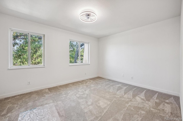 empty room with light carpet