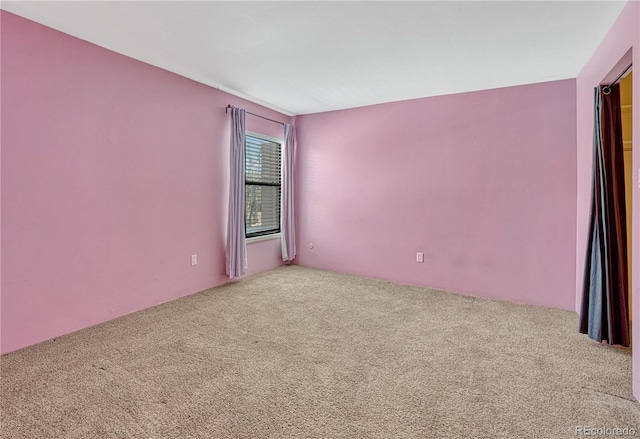 view of carpeted empty room