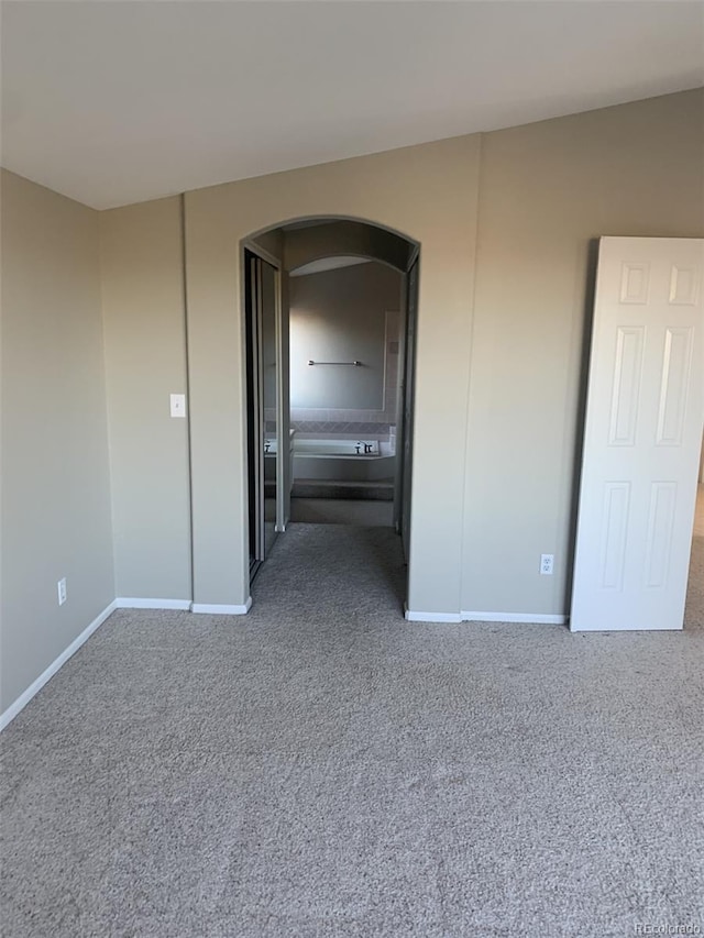 view of carpeted empty room