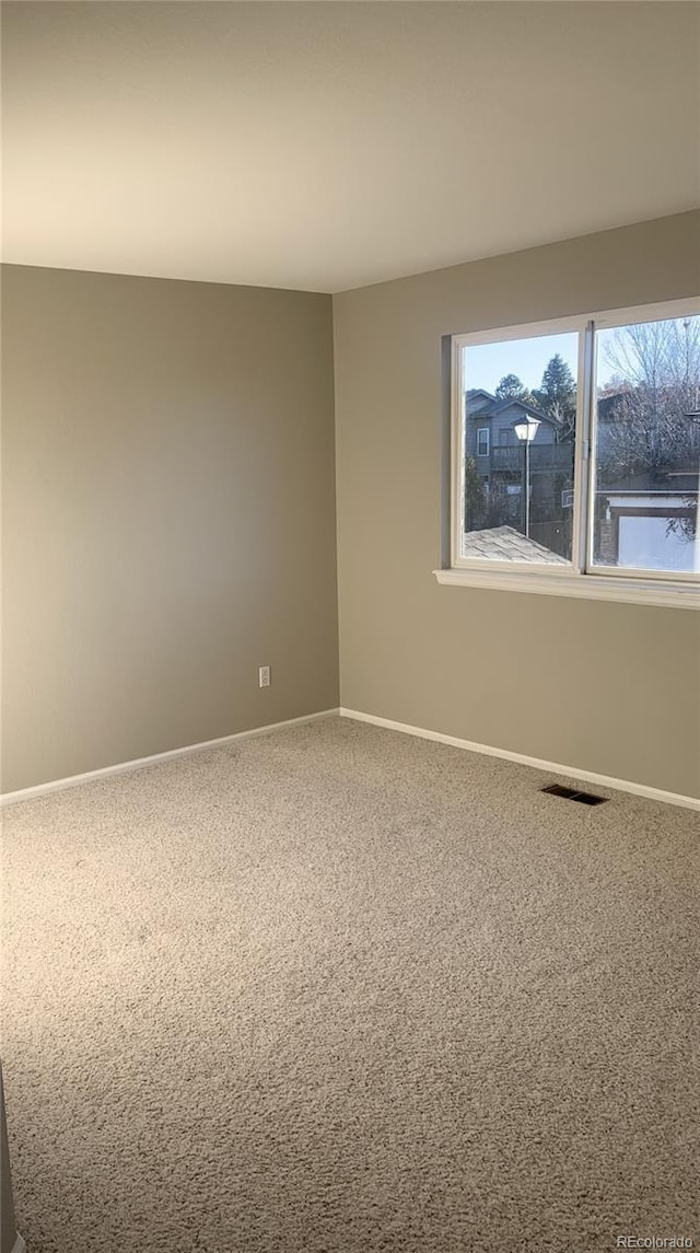 view of carpeted empty room