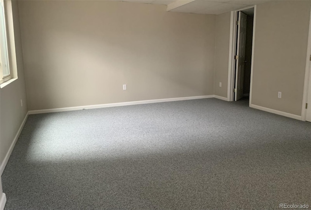 view of carpeted empty room