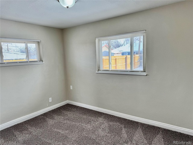 spare room featuring carpet floors