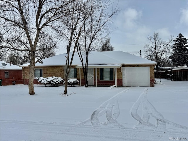 ranch-style house with a garage