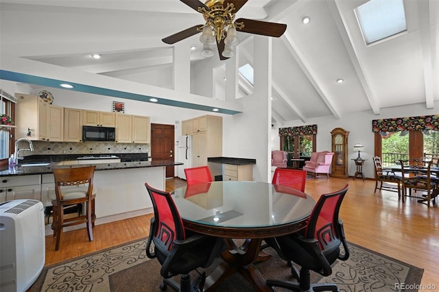 17852 E Long Ave, Centennial, CO 80016 - dining space featuring recessed lighting, light wood-style floors, and ceiling fan