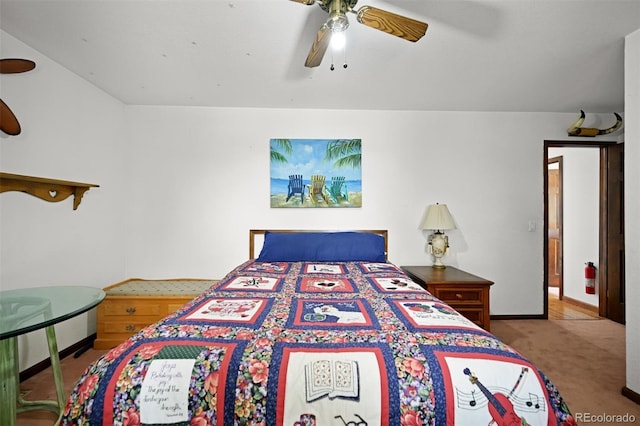 17852 E Long Ave, Centennial, CO 80016 - carpeted bedroom featuring baseboards and ceiling fan
