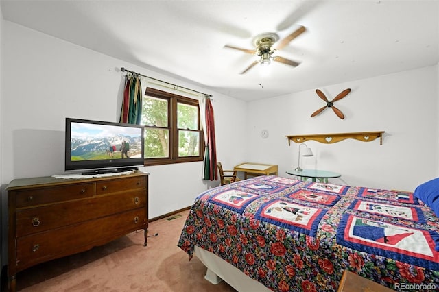 17852 E Long Ave, Centennial, CO 80016 - bedroom with light colored carpet and a ceiling fan