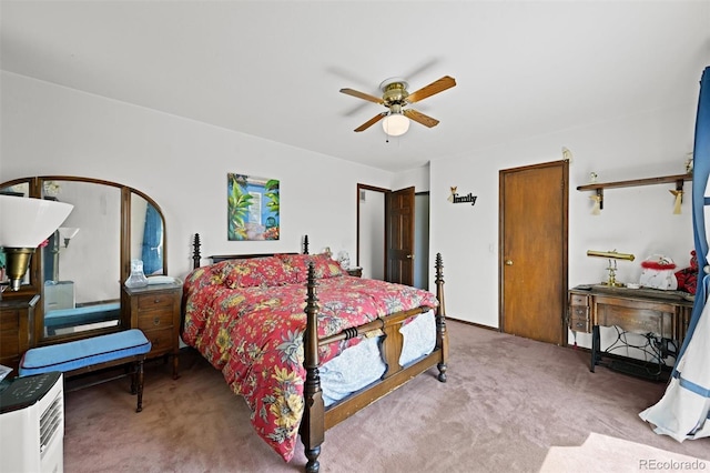 17852 E Long Ave, Centennial, CO 80016 - carpeted bedroom featuring ceiling fan