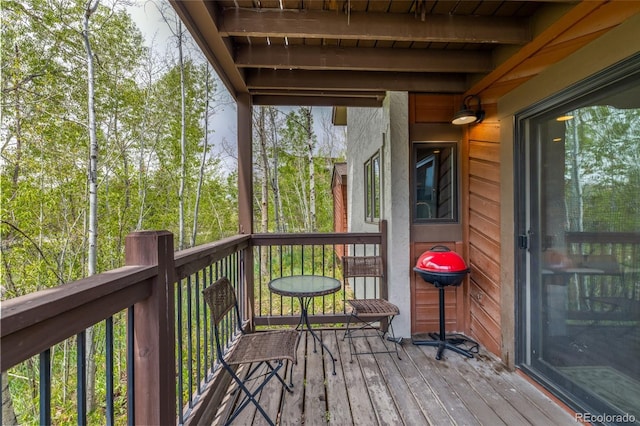 1655 Ranch Rd Unit 403, Steamboat Springs, CO 80487 - deck with area for grilling