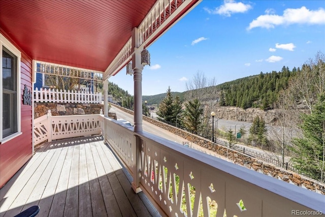 151 Marchant St, Black Hawk, CO 80422 - wooden terrace featuring a mountain view