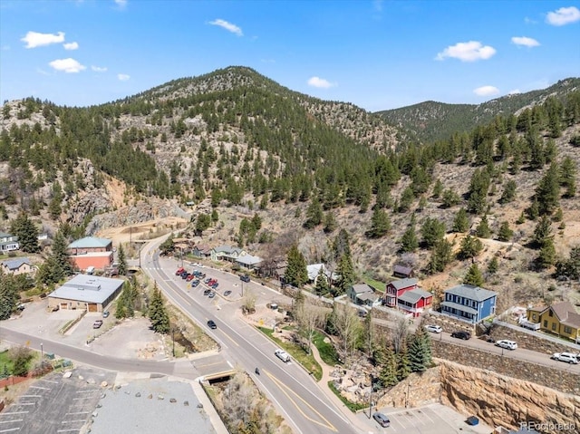 151 Marchant St, Black Hawk, CO 80422 - aerial view of property's location with a mountain backdrop