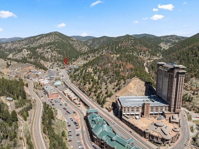 151 Marchant St, Black Hawk, CO 80422 - aerial view of property's location with mountains