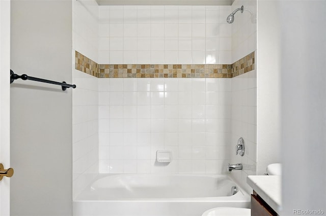 13524 Via Varra, Broomfield, CO 80020 - bathroom featuring vanity, toilet, and tub / shower combination