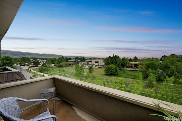 3240 Iris Ave Unit G409, Boulder, CO 80301 - view of balcony at dusk