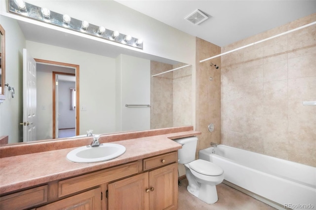 174 Luxury Ln, Colorado Springs, CO 80921 - bathroom featuring vanity and bathing tub / shower combination