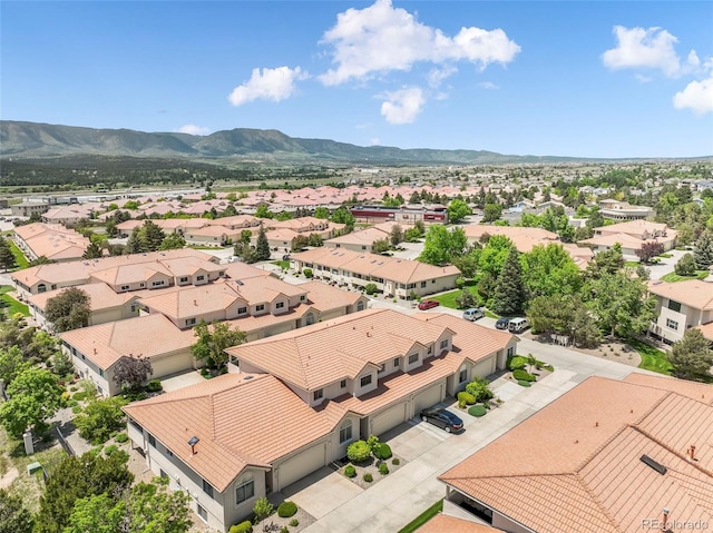 174 Luxury Ln, Colorado Springs, CO 80921 - aerial perspective of suburban area featuring a mountain backdrop