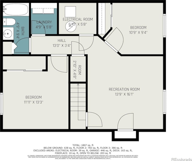2870 Harrisburg Way, Colorado Springs, CO 80922 - floor plan