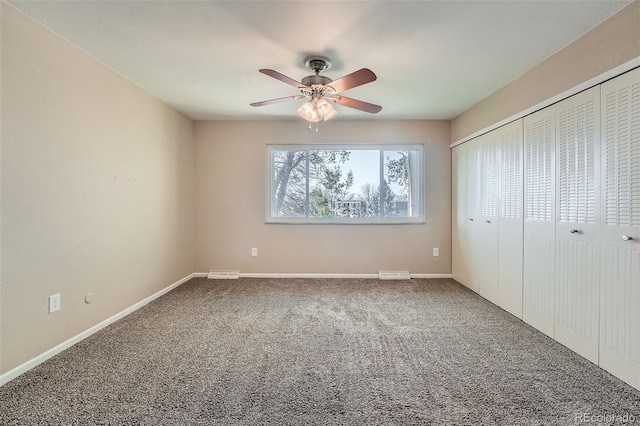 6492 Simms St Unit A, Arvada, CO 80004 - unfurnished bedroom with carpet flooring, baseboards, a closet, and ceiling fan