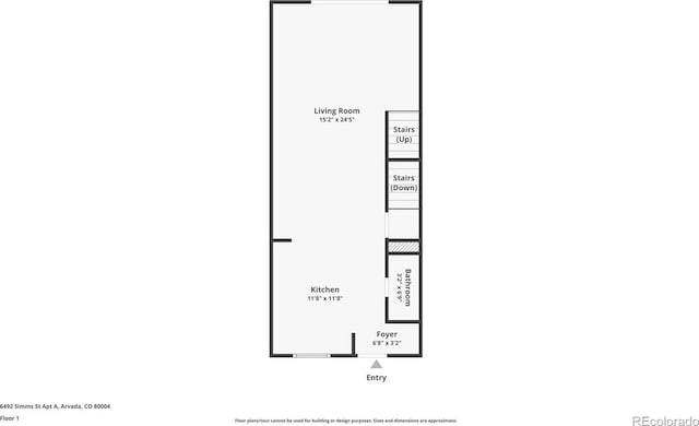 6492 Simms St Unit A, Arvada, CO 80004 - home floor plan