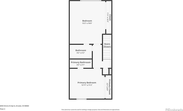 6492 Simms St Unit A, Arvada, CO 80004 - view of floor plan / room layout