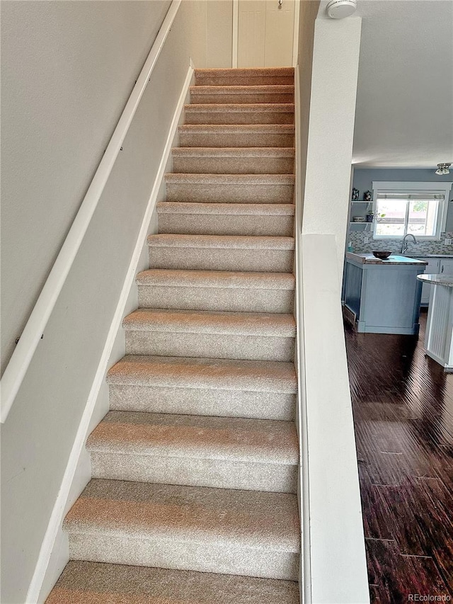 6492 Simms St Unit A, Arvada, CO 80004 - staircase with wood finished floors