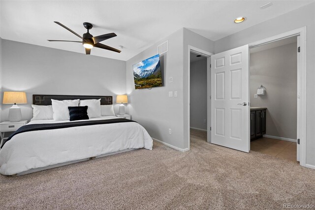 2880 Breezy Ln, Castle Rock, CO 80109 - bedroom featuring carpet flooring, baseboards, and ceiling fan